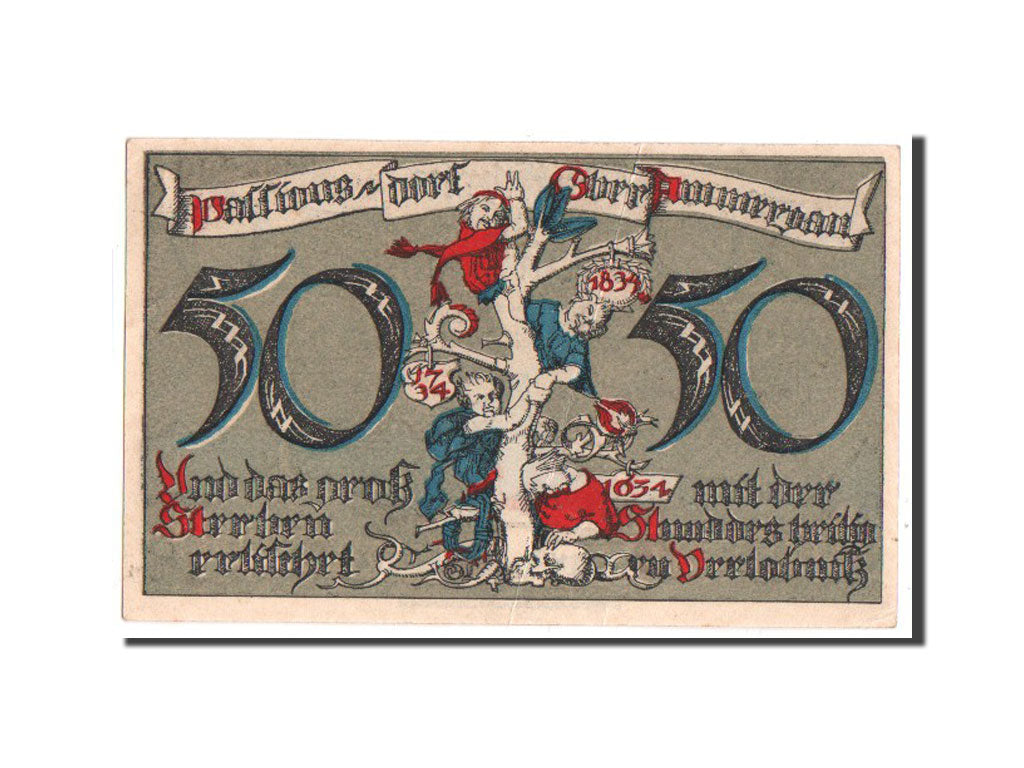 Germany, Oberammergau Gemeinde, 50 Pfennig, 1921, AU(50-53), 06260, Mehl #992.3