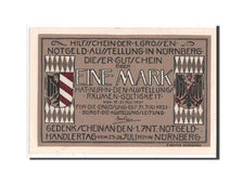 Billete, Alemania, Bayern, 1 Mark, 1921, UNC, Mehl:991.1
