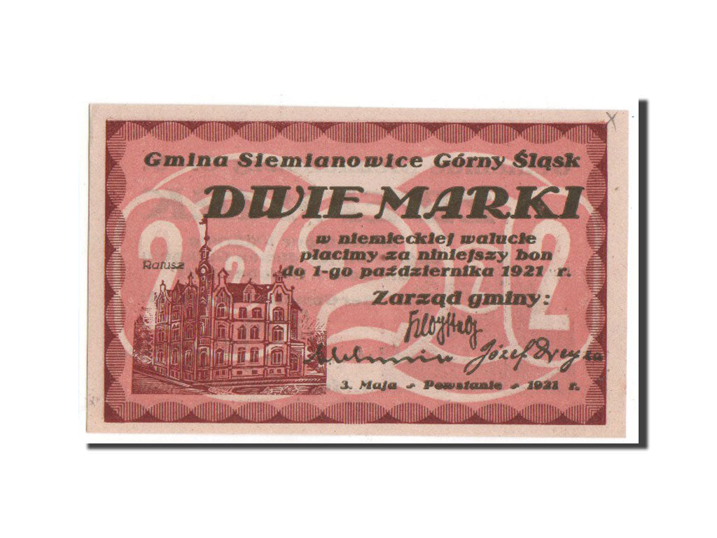 Banknote, Germany, Oberschlesien, 2 Mark, 1921, UNC(63), Mehl:1226.1a