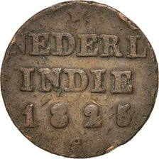 NETHERLANDS EAST INDIES, 1/4 Stuiver, 1825, Utrecht, KM #287, VF(20-25),...