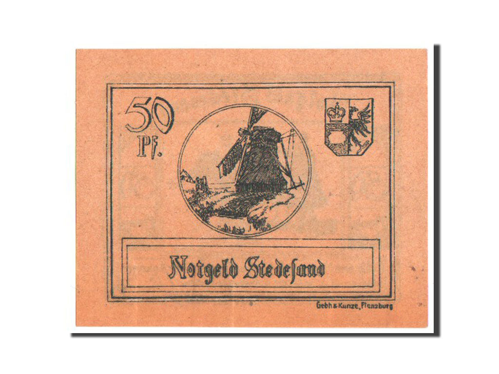 Germany, Stedesand Gemeinde, 50 Pfennig, 1920, UNC(63), Mehl #1259.1a