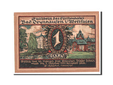 Germania, Oeynhausen Bad W Klutsch Hotel Furstenhof, 1 Mark, 1922, SPL, Mehl:...