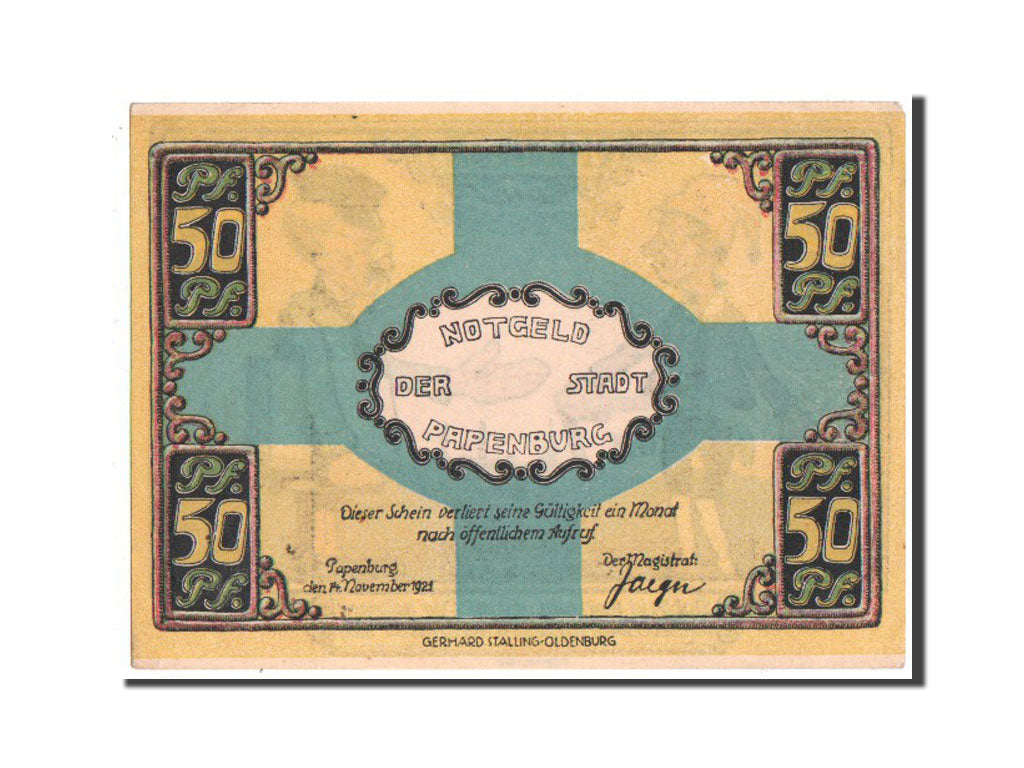 Germany, Hannover, 50 Pfennig, 1921, AU(55-58), Mehl #1044.1