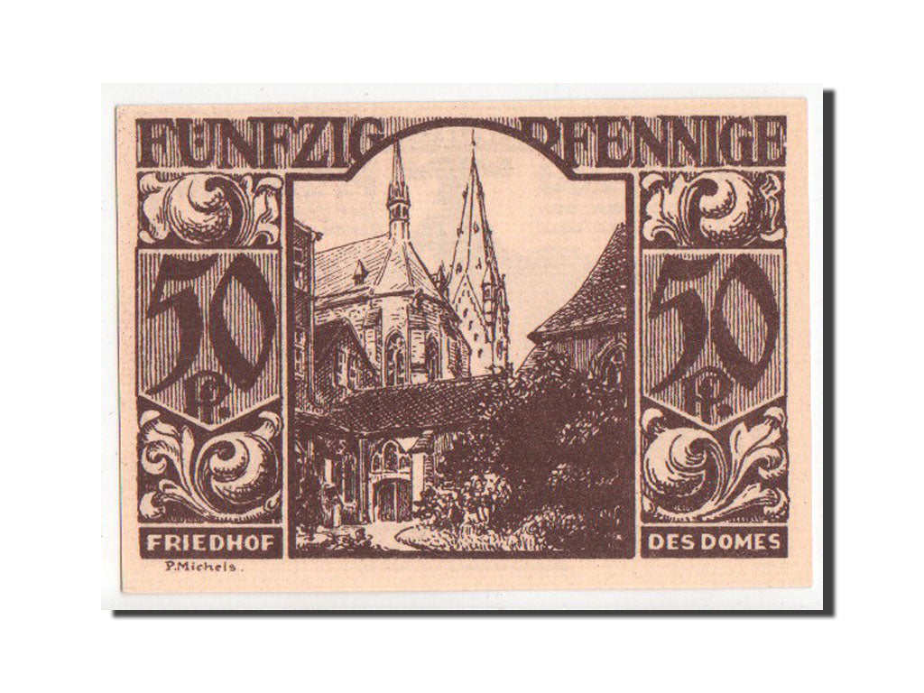 Banknote, Germany, Paderborn Stadt, 50 Pfennig, 1921, UNC(63), Mehl:1043.7