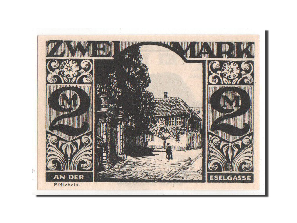 Banknote, Germany, Paderborn Stadt, 2 Mark, 1921, UNC(63), Mehl:1043.6