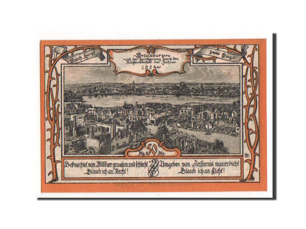 Banknote, Germany, Ostpreußen, 50 Pfennig, 1921, UNC(65-70), Mehl:1027.1