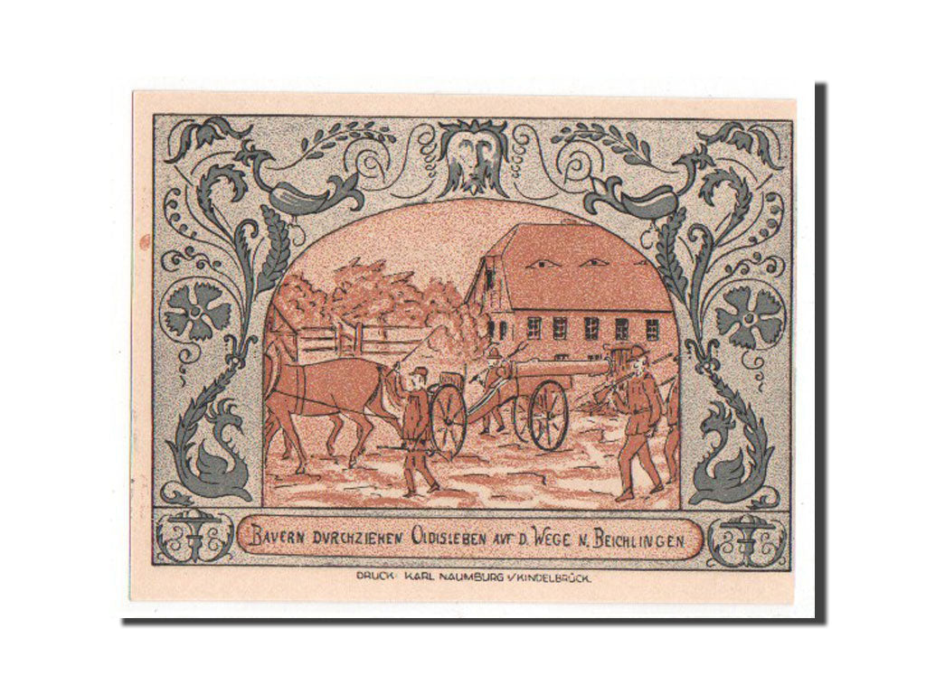 Banknote, Germany, Oldisleben Gemeinde, 50 Pfennig, 1921, UNC(65-70)
