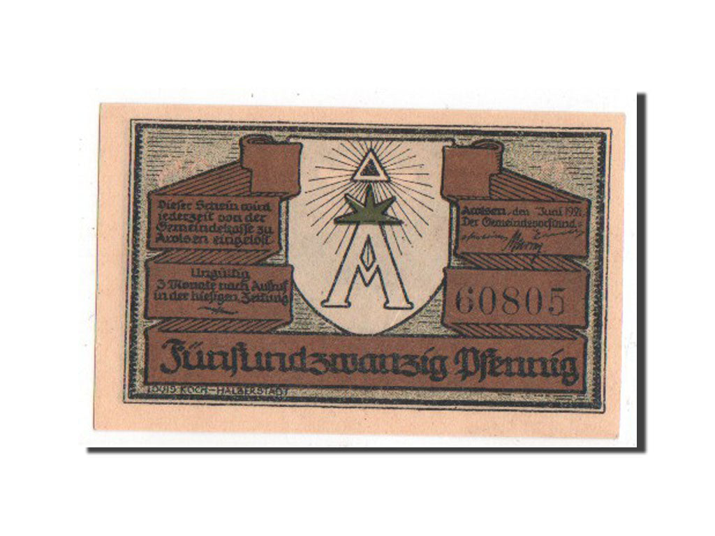 Banknote, Germany, Arolsen, 25 Pfennig, 1921, UNC(65-70), Mehl:44.1a