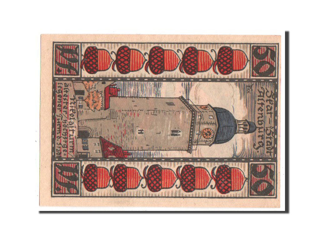 Banknote, Germany, Altenburg Stadt, 50 Pfennig, 1921, UNC(63), Mehl:21.2