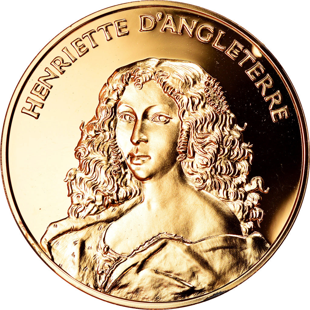 France, Medal, Henriette d'Angleterre, La France du Roi Soleil, MS(63), Vermeil
