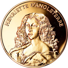 France, Medal, Henriette d'Angleterre, La France du Roi Soleil, MS(63), Vermeil