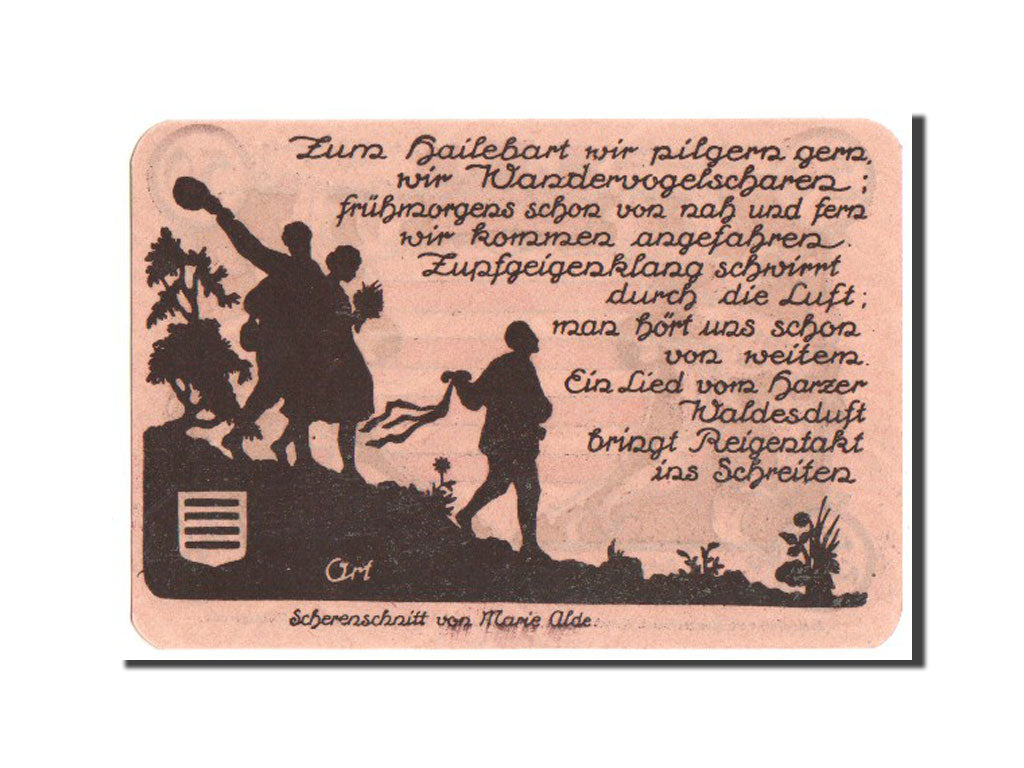 Billete, Alemania, Noschenrode Gemeinde, 50 Pfennig, 1921, EBC, Mehl:980.10