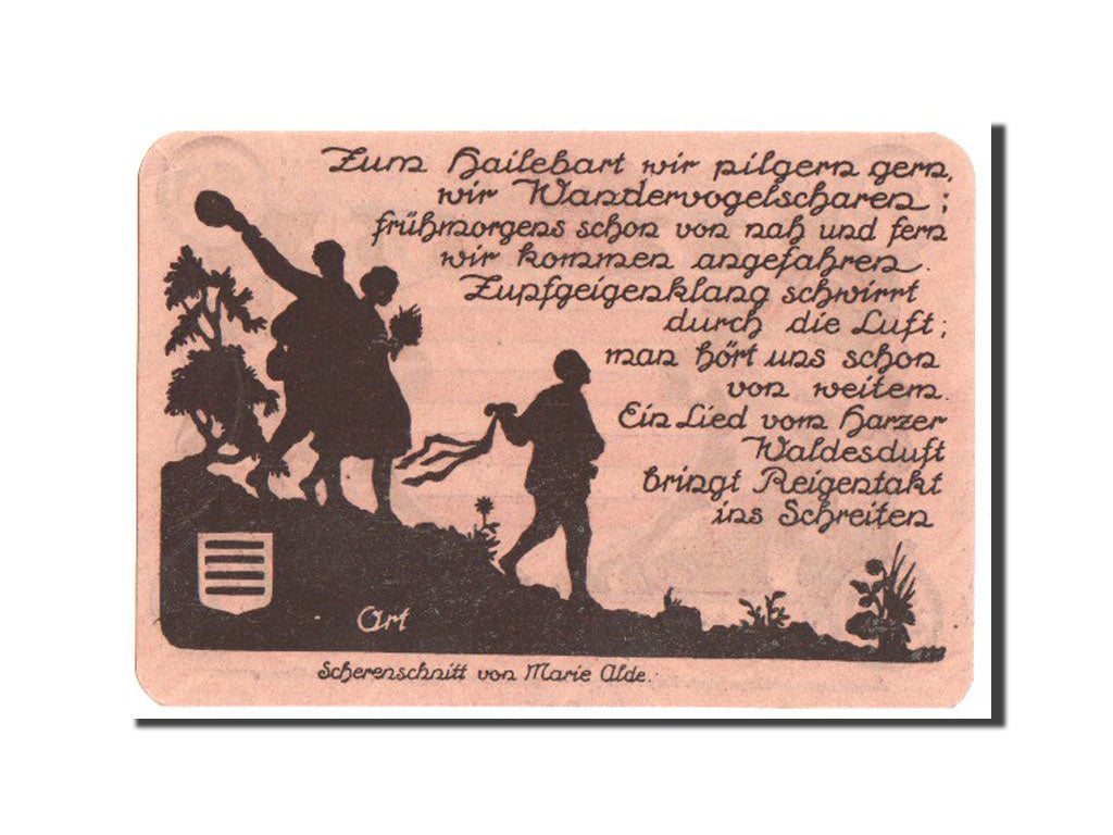 Banknote, Germany, Noschenrode Gemeinde, 50 Pfennig, 1921, AU(55-58), Mehl:980.9