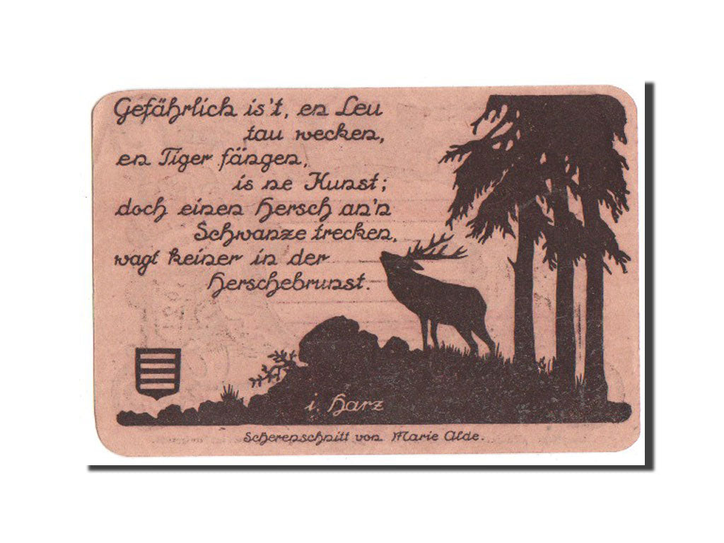 Banknote, Germany, Noschenrode Gemeinde, 75 Pfennig, 1921, AU(55-58), Mehl:980.8