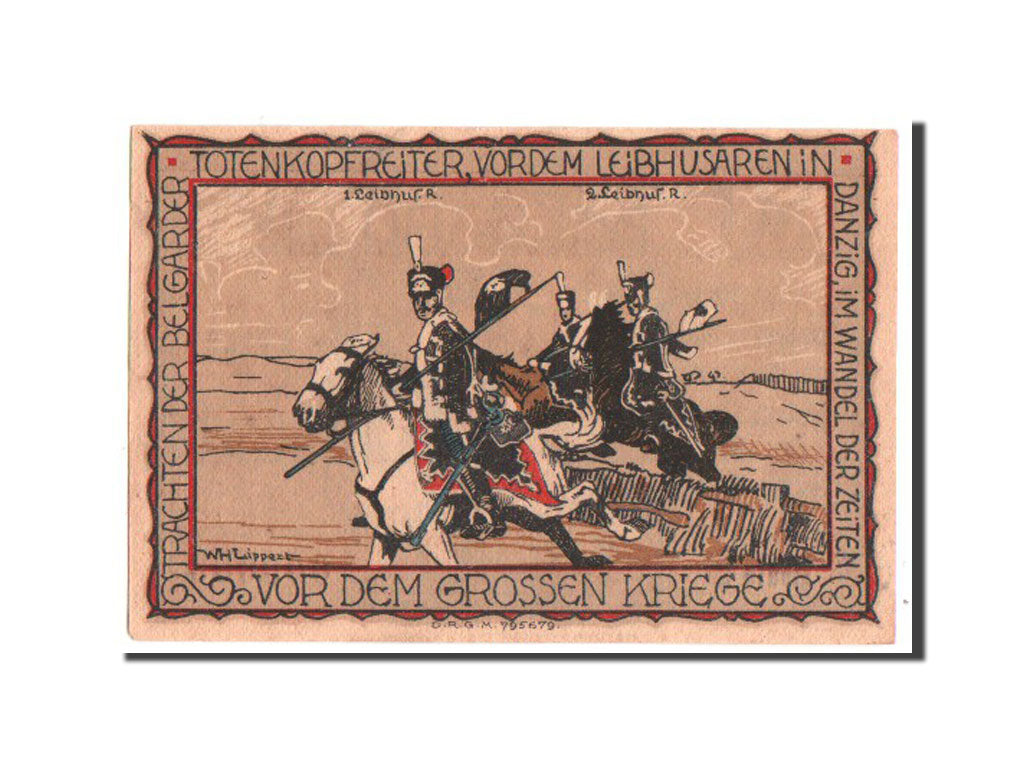 Germany, Belgard a. Persante Stadt, 1 Mark, UNC(63), 009089, Mehl #69.3a