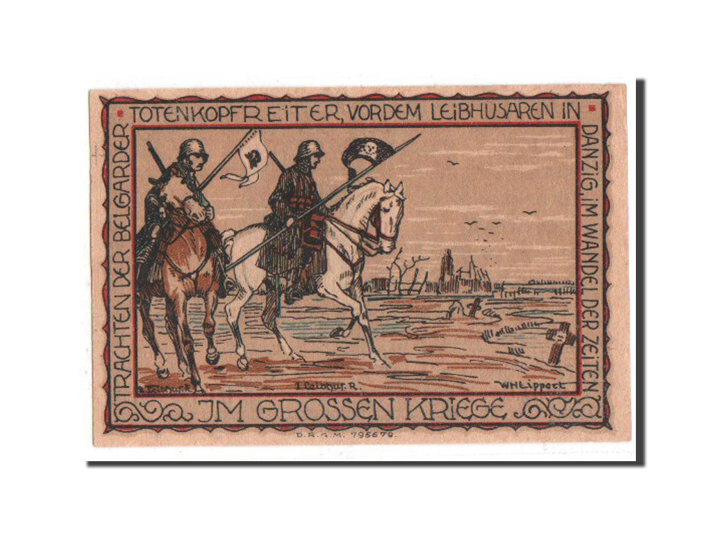 Banknote, Germany, Belgard a. Persante Stadt, 2 Mark, UNC(63), Mehl:69.3a