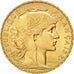FRANCE, Marianne, 20 Francs, 1914, KM #857, AU(50-53), Gold, Gadoury #1064a,...