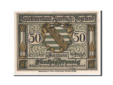 Banknote, Germany, Auerbach Amtshauptmannschaft, 50 Pfennig, 1921, UNC(63)
