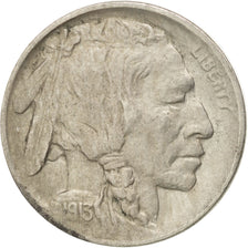 UNITED STATES, Buffalo Nickel, 5 Cents, 1913, U.S. Mint, KM #133, EF(40-45),...