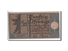 Banknote, Germany, Berlin Stadt, 50 Pfennig, 1921, UNC(63), Mehl:92.1