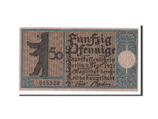Banknote, Germany, Berlin Stadt, 50 Pfennig, 1921, UNC(63), Mehl:92.1
