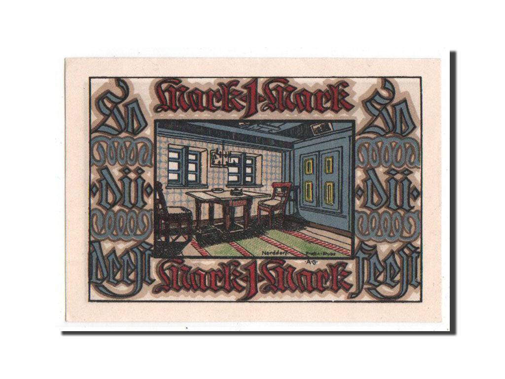 Germany, Norddorf auf Amrum Verkehrsverein, 1 Mark, UNC(65-70), Mehl #981.1