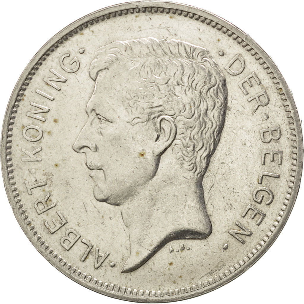 Belgique, Albert I, 20 Francs, légende flamande, 1931, KM 102