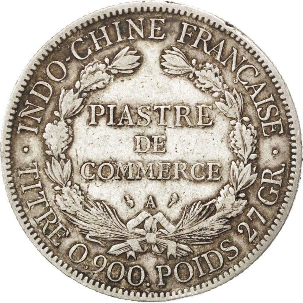 Indocina francese, Piastre, 1903, Paris, MB+, Argento, KM:5a.1, Lecompte:286