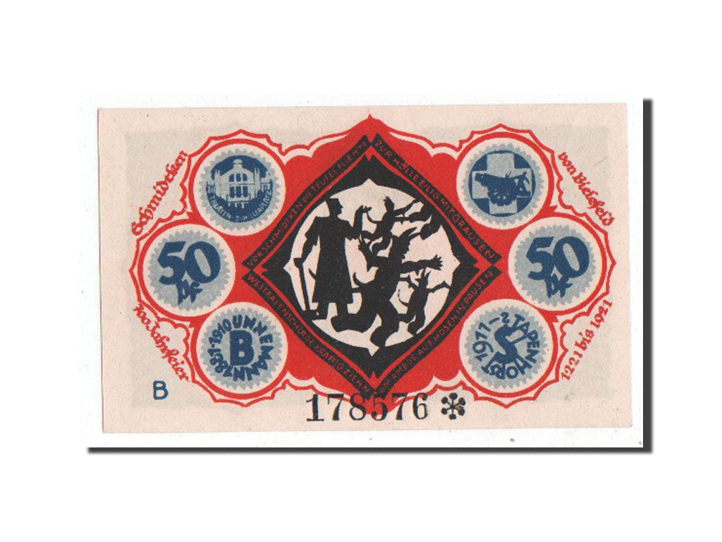 Banknote, Germany, Bielefeld, 50 Pfennig, 1921, UNC(65-70), Mehl:103.5a