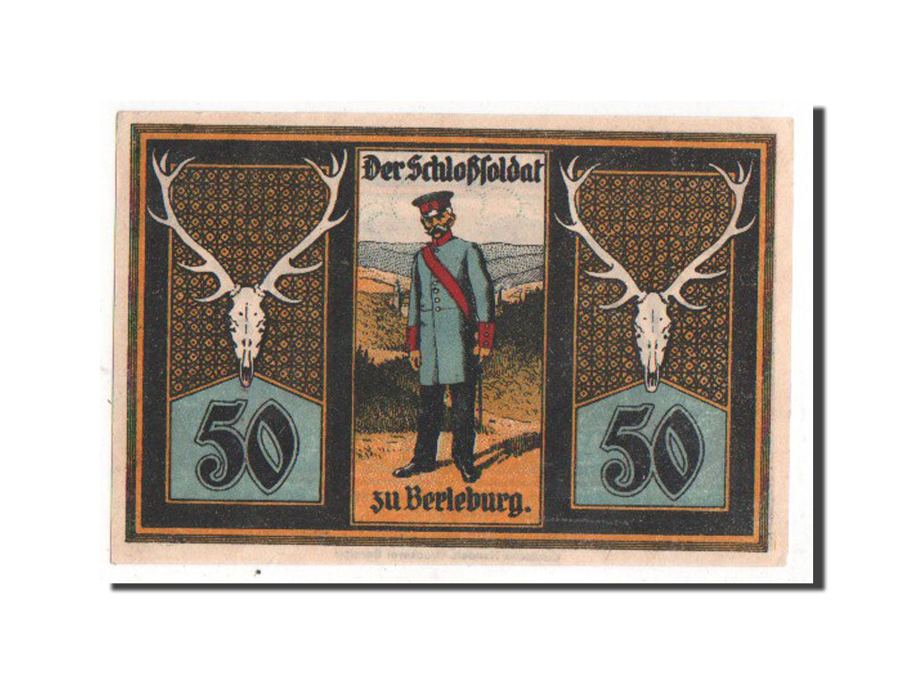 Banknote, Germany, Berleburg Stadt, 50 Pfennig, 1921, UNC(63), Mehl:80.1