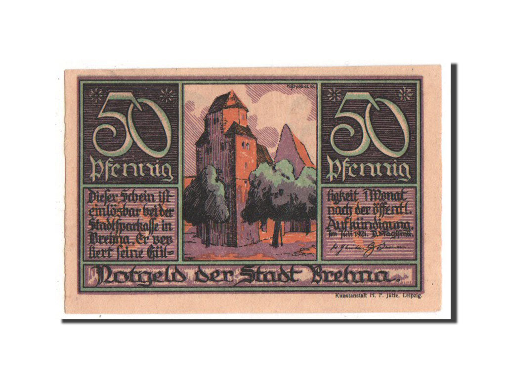 Banknote, Germany, Provinz Sachsen, 50 Pfennig, 1921, UNC(63), Mehl:160.3