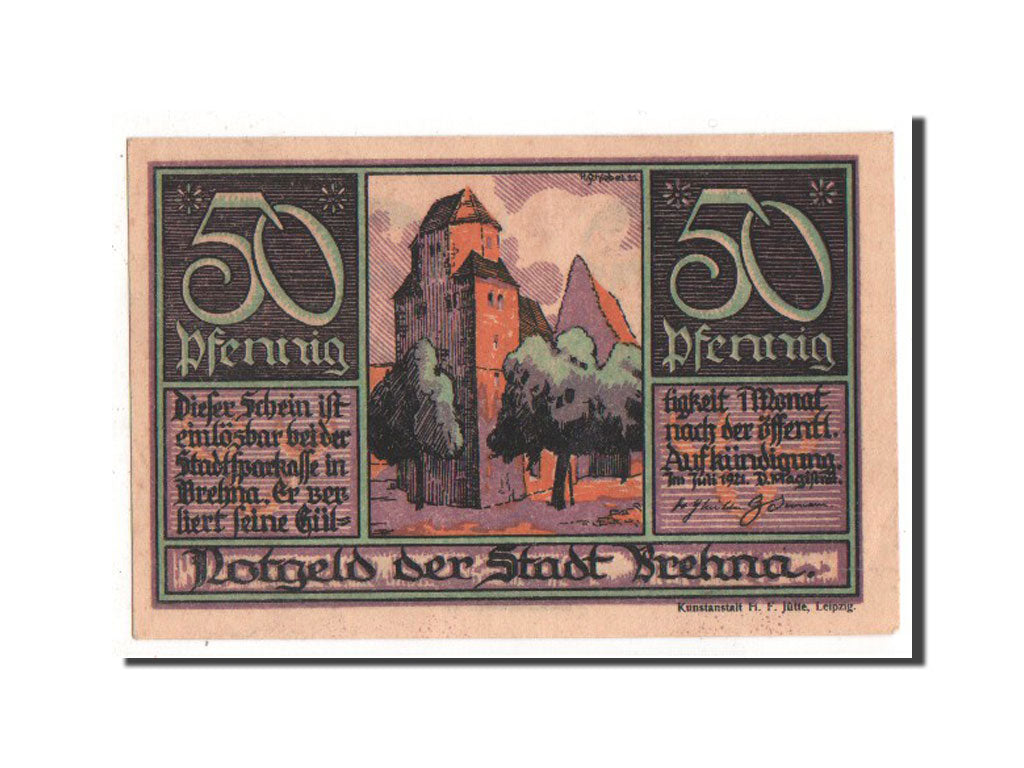 Banknote, Germany, Provinz Sachsen, 50 Pfennig, 1921, UNC(63), Mehl:160.3