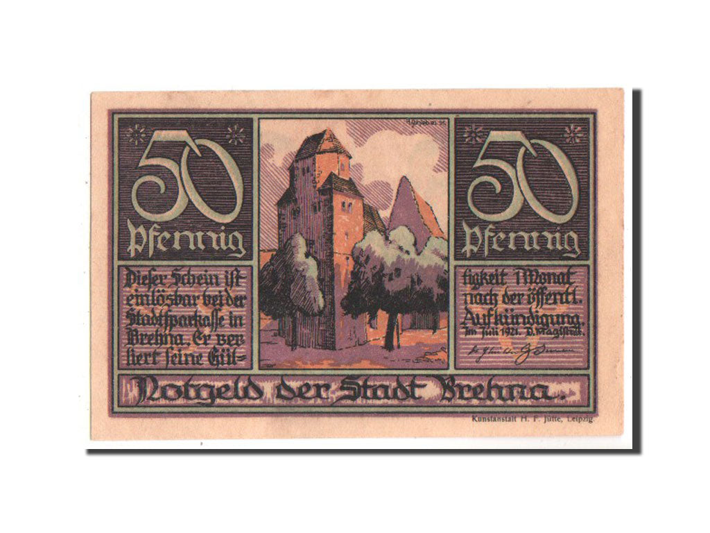 Banknote, Germany, Provinz Sachsen, 50 Pfennig, 1921, UNC(63), Mehl:160.3