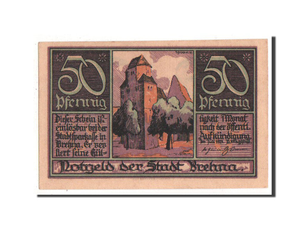 Banknote, Germany, Provinz Sachsen, 50 Pfennig, 1921, UNC(63), Mehl:160.3