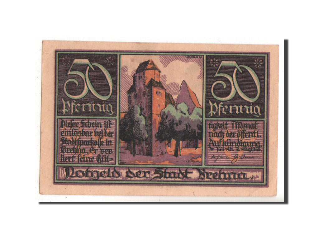 Banknote, Germany, Provinz Sachsen, 50 Pfennig, 1921, UNC(63), Mehl:160.3