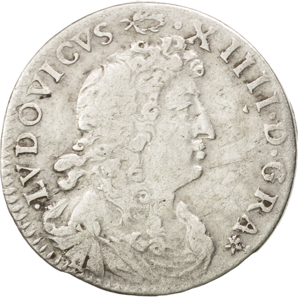 Louis XIV, 4 Sols des Traitants, 1676 A, Paris, Gadoury 103