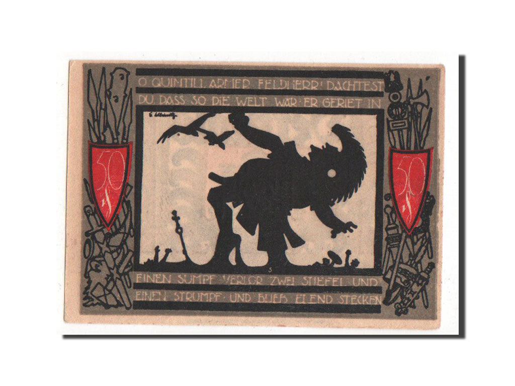 Banknote, Germany, Lippe in Detmold, 50 Pfennig, 1920, UNC(60-62), Mehl:268.8