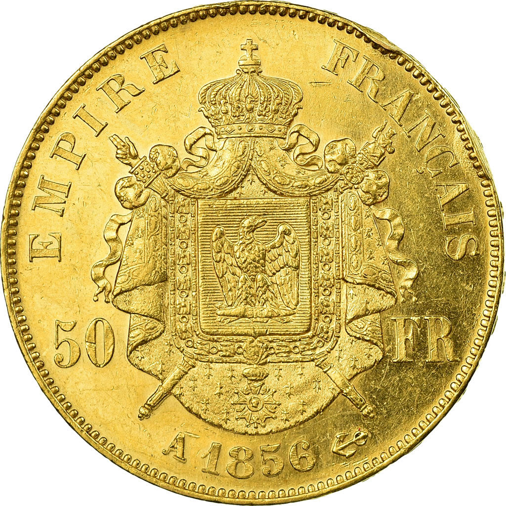 Monnaie, France, Napoleon III, Napoléon III, 50 Francs, 1856, Paris, SUP, Or
