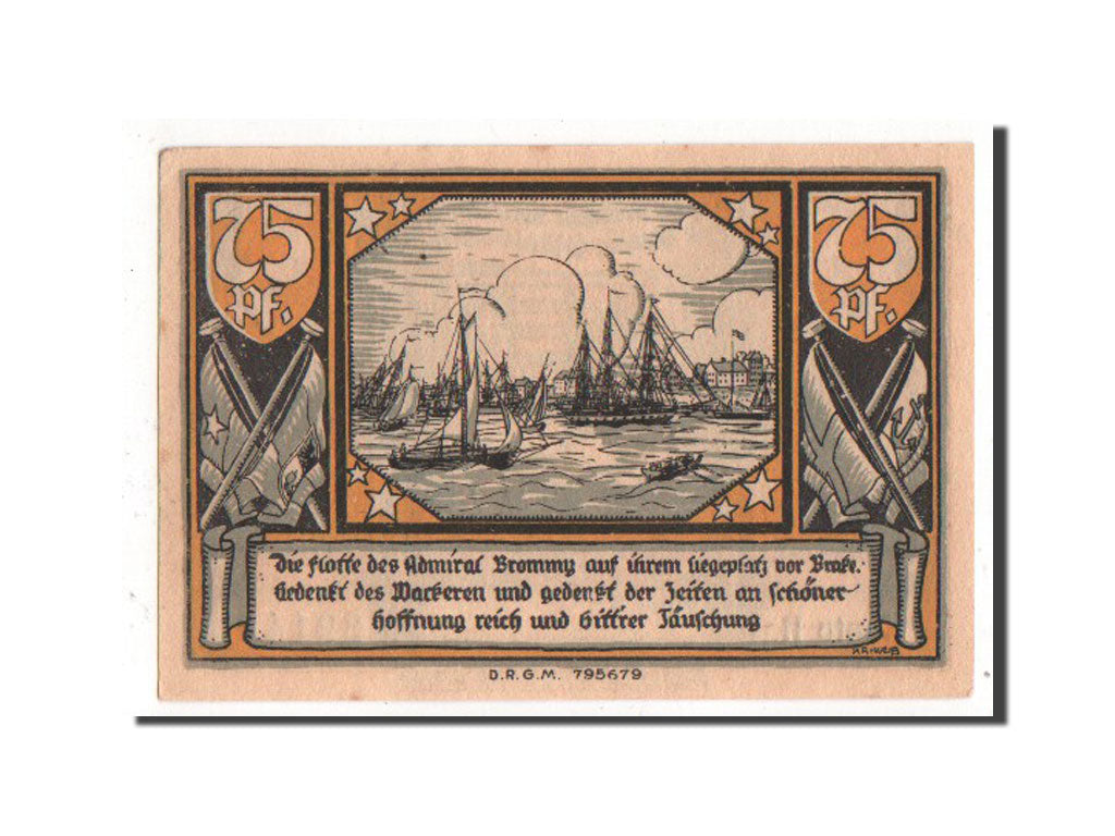 Billete, Alemania, Oldenburg, 75 Pfennig, 1922, SC, Mehl:149.1a