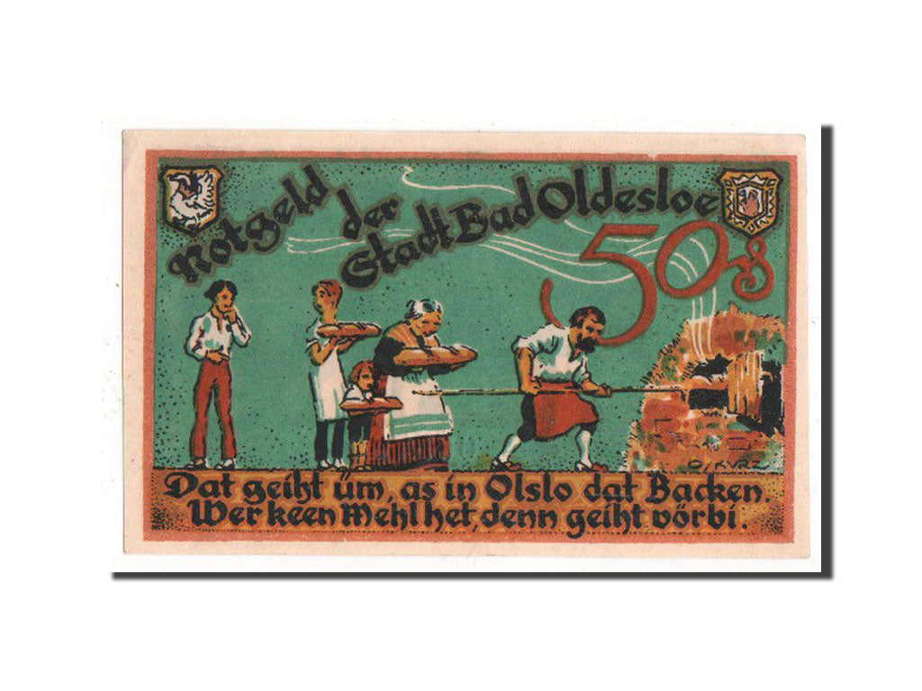 Germany, Oldesloe, 50 Pfennig, 1921, UNC(63), 085709, Mehl #1021.1