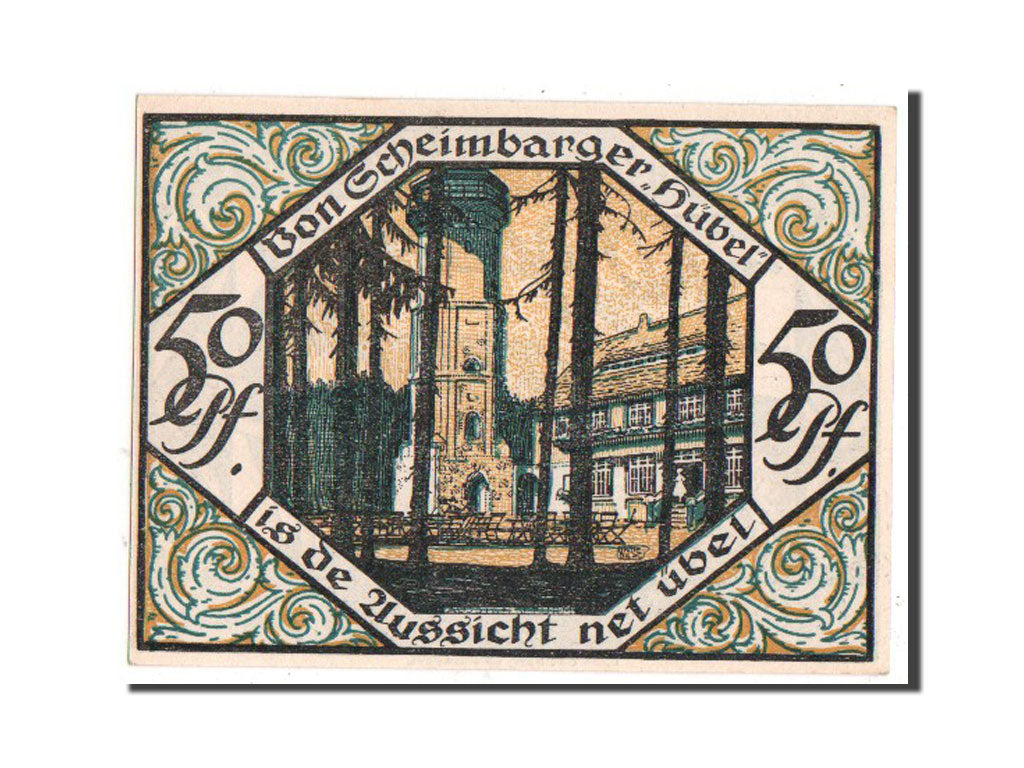 Banknote, Germany, Scheibenberg Stadt, 50 Pfennig, 1921, UNC(63), Mehl:1175.1a