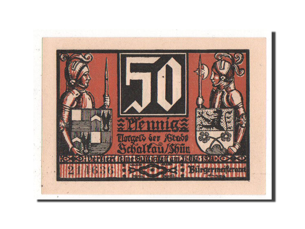 Banknote, Germany, Schaltau Thur, 50 Pfennig, 1921, UNC(63), Mehl:1171