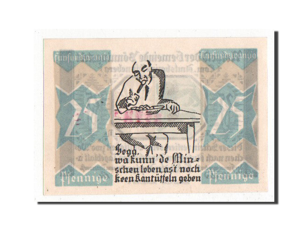 Banknote, Germany, Schleswig-Holstein, 25 Pfennig, 1921, UNC(63), Mehl:133.1a