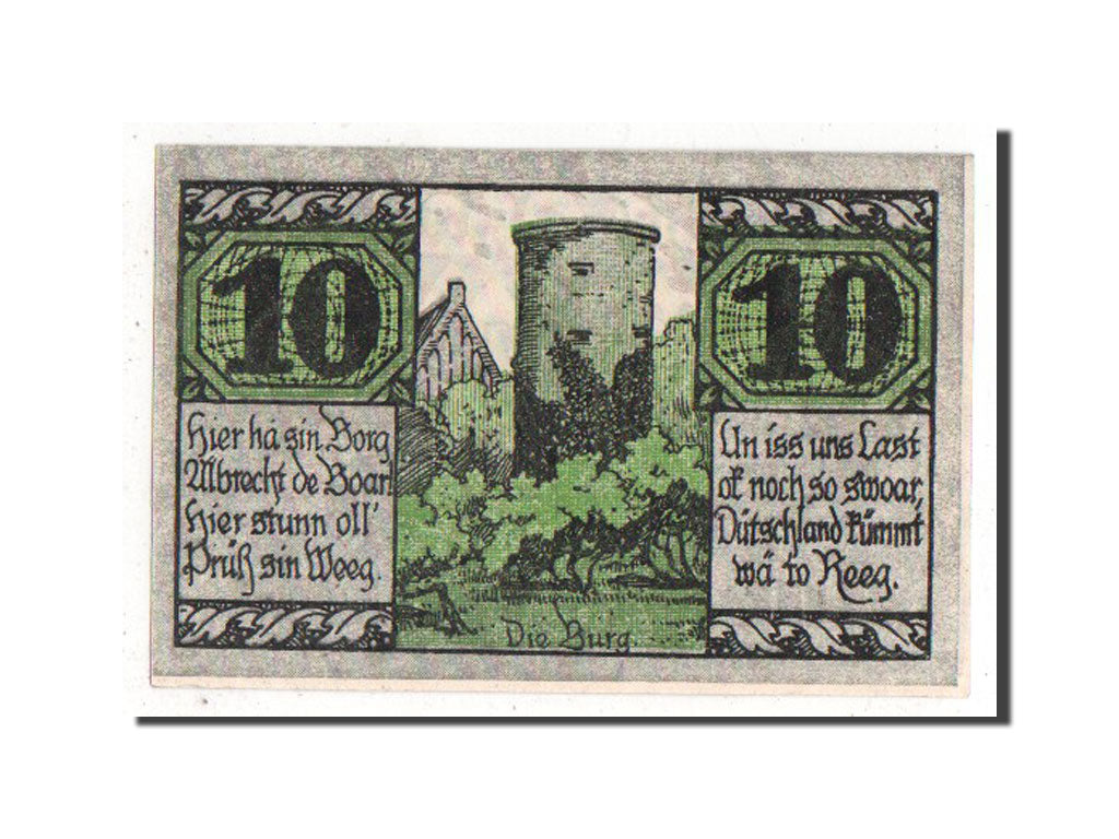 Germany, Salzwedel, 10 Pfennig, 1921, UNC(63), 77158, Mehl #1162.1a