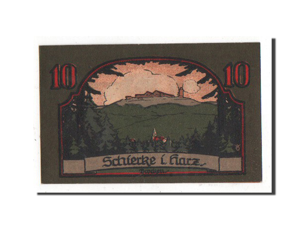 Banknote, Germany, Schierke, 10 Pfennig, 1921, UNC(63), Mehl:1179.1c