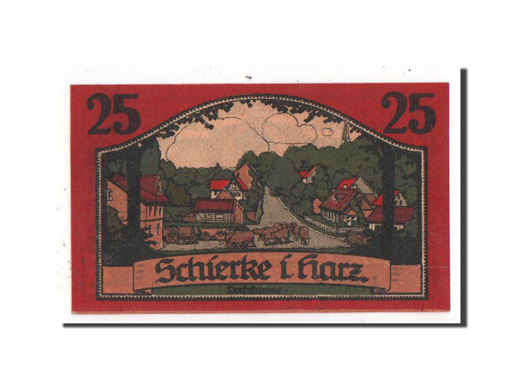 Banknote, Germany, Schierke, 25 Pfennig, 1921, UNC(63), Mehl:1179.1c