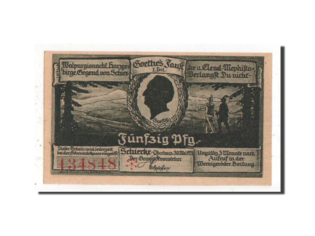 Banknote, Germany, Schierke, 50 Pfennig, 1921, UNC(63), Mehl:1178.1c