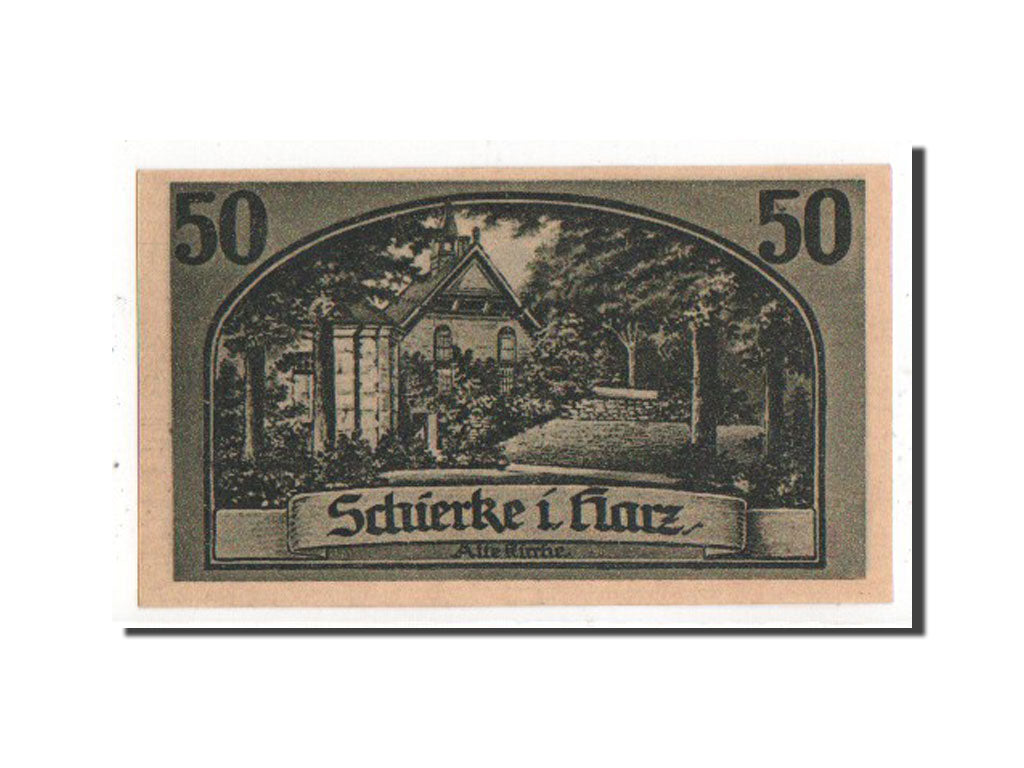 Banknote, Germany, Schierke, 50 Pfennig, 1921, UNC(63), Mehl:1178.1c