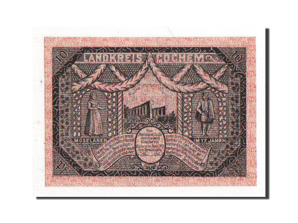 Germany, Cochem Landkreis, 10 Pfennig, 1921, 1921-04-01, AU(55-58), 028739,...