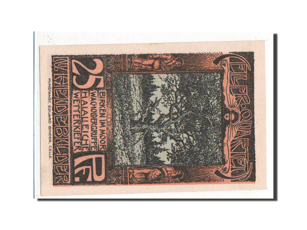 Banknote, Germany, Celle, 25 Pfennig, 1922, AU(55-58), Mehl:226.4a
